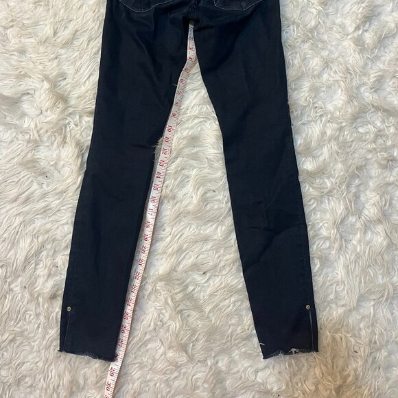 FRAME The Alix in Flaunt Skinny Jeans Dark Wash Blue 26 or 2 - Picture 7 of 9